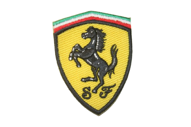 ferrari f1 racing official logo medium size iron on patch crest badge new massa alonso 13 removebg preview